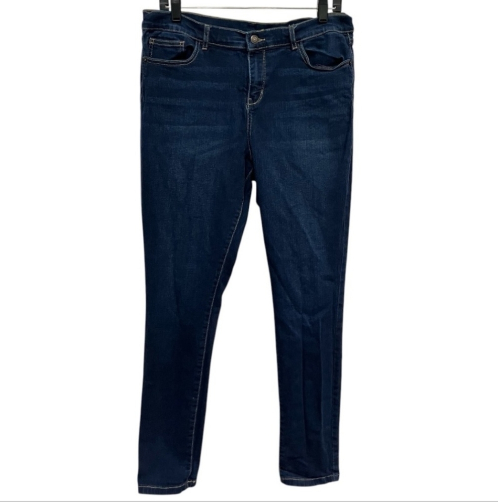 New York & Company Blue Skinny Jeans